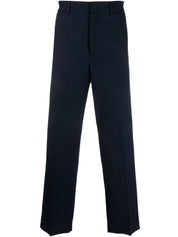 Pantalon Department5 en coton bleu coupe droite