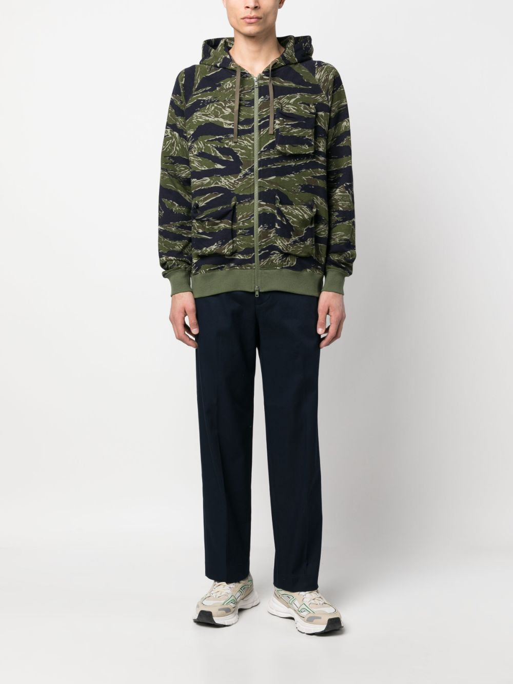 Pantalon Department5 en coton bleu coupe droite