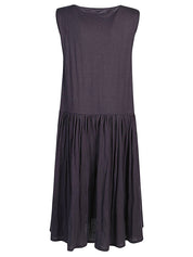 Apuntob Dresses Black jersey midi dress