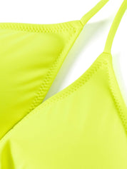 Yellow Triangle Bikini Top — MC2 Saint Barth Sea Clothing
