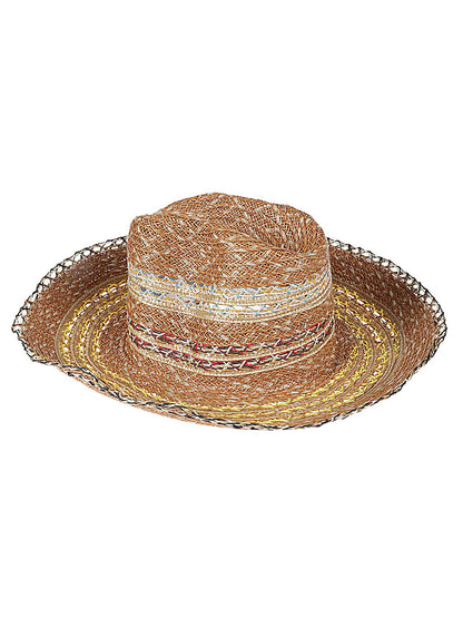 Exquisite J Hats Brown Raffia Fedora — Lightweight Summer Ease