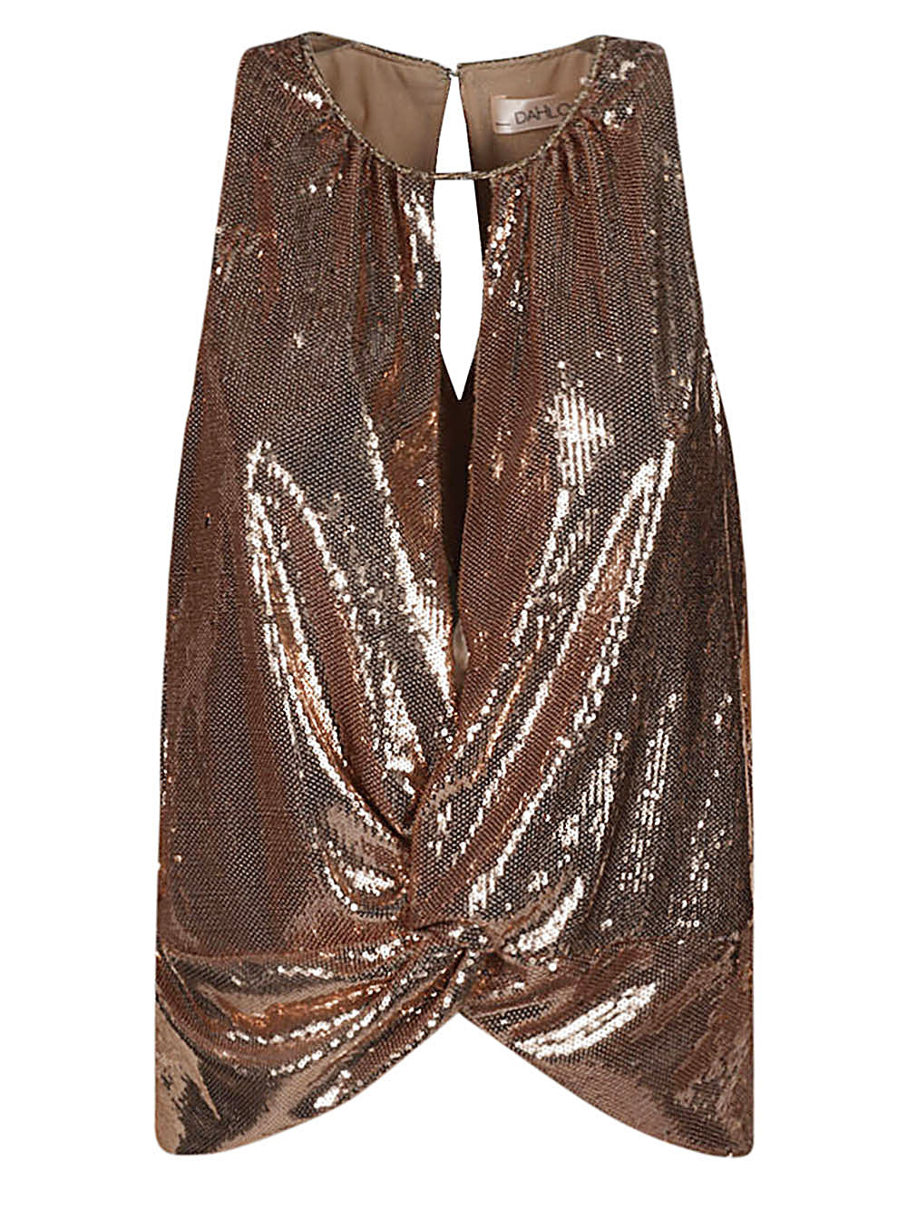 Haut court à paillettes roses Dahlo