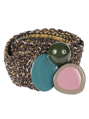 Exquisite J Belts Brown raffia belt