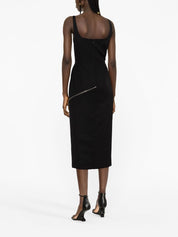 Alexander McQueen zip-embellished Midi Dress