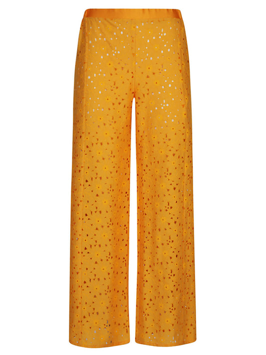 Feel Me Fab Yellow Wide-Leg Trousers