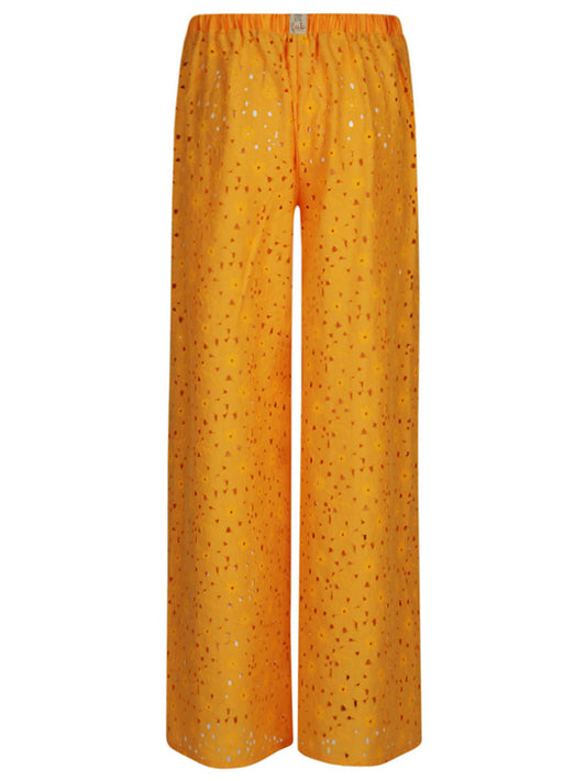 Feel Me Fab Yellow Wide-Leg Trousers