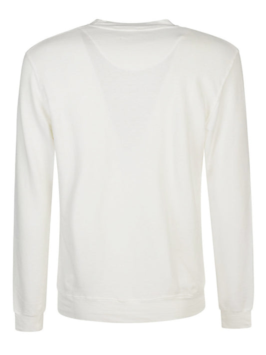 Original Vintage Sweaters White — Cotton-Linen Sweatshirt