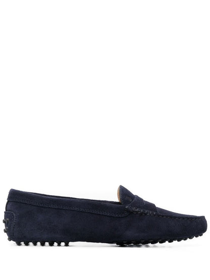 Blue Leather Loafers — Tod’s Gommino Moccasins