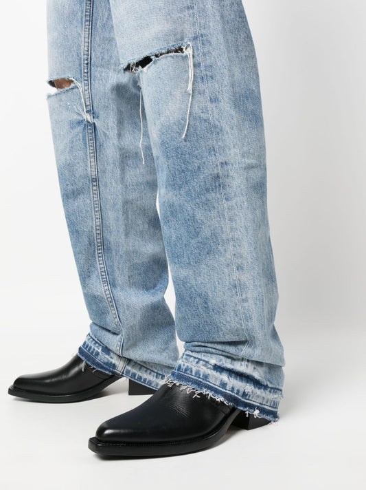 COTTON CITIZEN Jeans Black — Kate Straight‑Leg Jeans