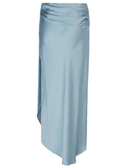 Jonathan Simkhai Skirts Clear Blue satin midi