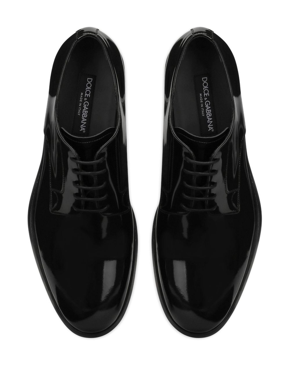 Dolce & Gabbana Black Patent Calf Leather Boots