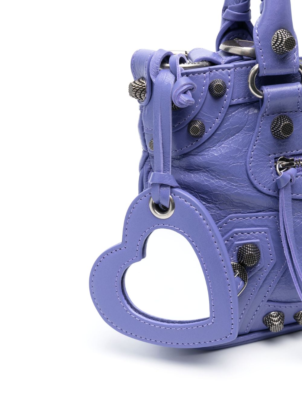 Sacs Balenciaga.. Sac cabas Neo Cagole violet en cuir de veau