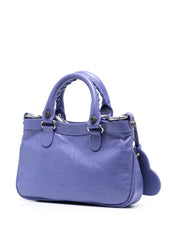 Sacs Balenciaga.. Sac cabas Neo Cagole violet en cuir de veau