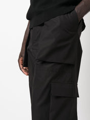 Alexander McQueen Black Cotton Cargo Trousers
