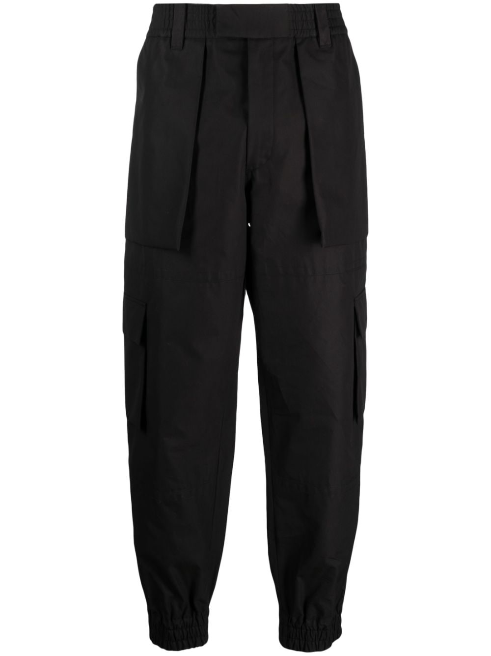Alexander McQueen Black Cotton Cargo Trousers