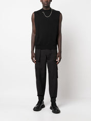 Alexander McQueen Black Cotton Cargo Trousers