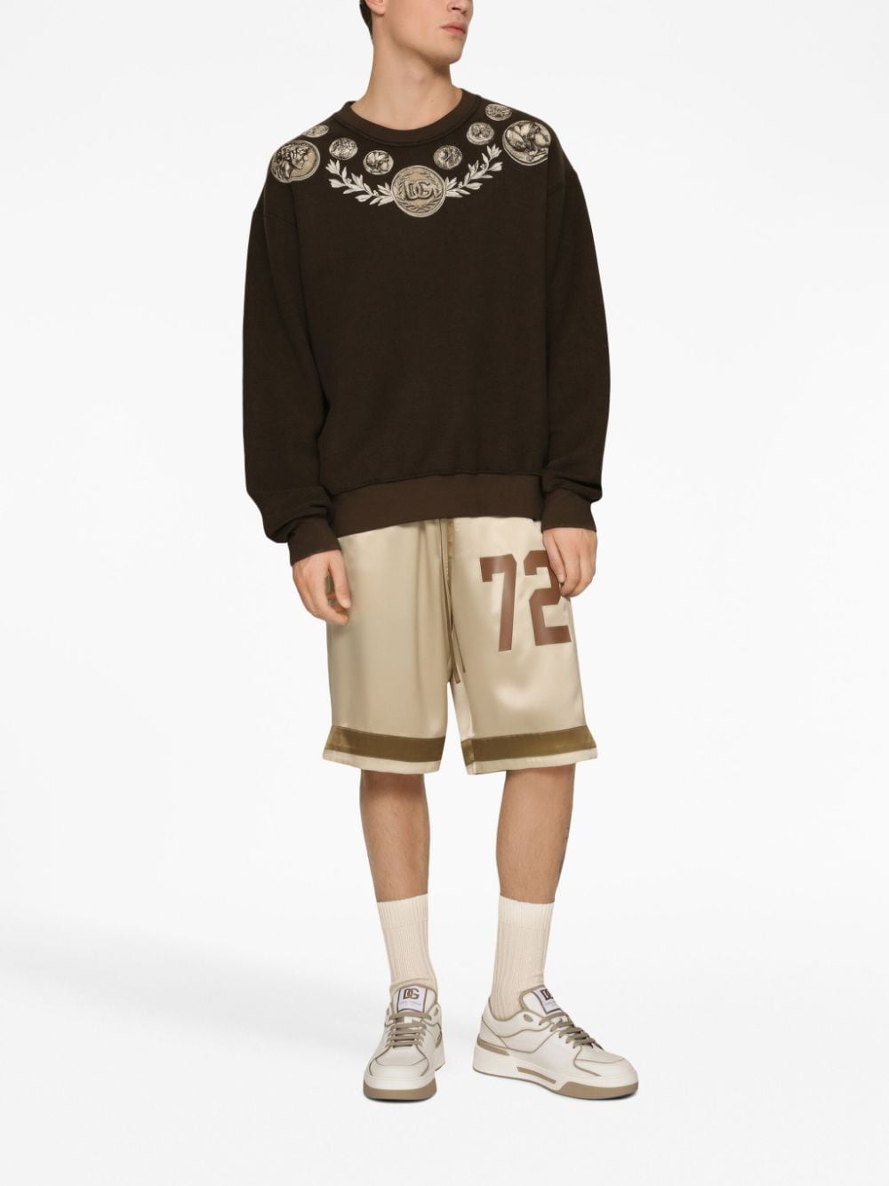 Dolce & Gabbana Graphic Print Sweatshirt in Cotton