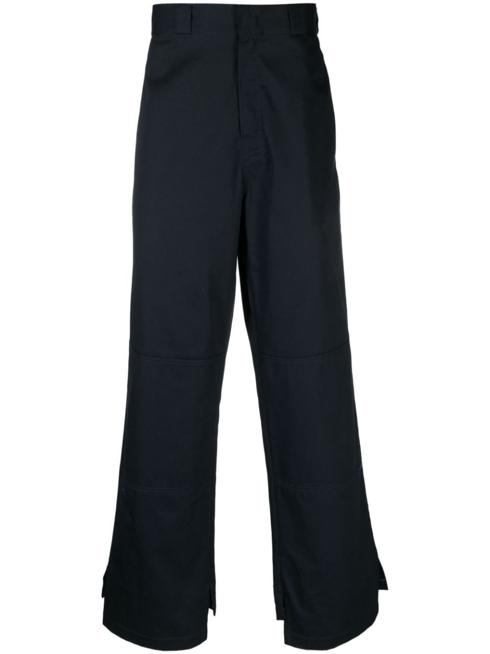 Pantalon Palm Angels en coton bleu coupe droite