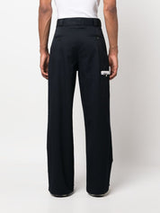 Pantalon Palm Angels en coton bleu coupe droite