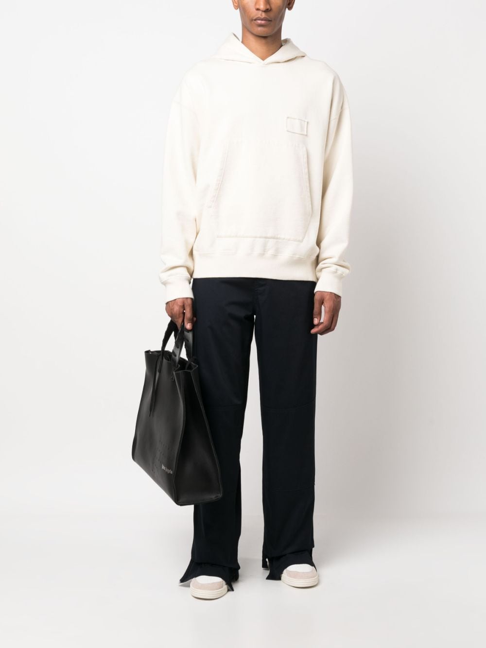 Pantalon Palm Angels en coton bleu coupe droite