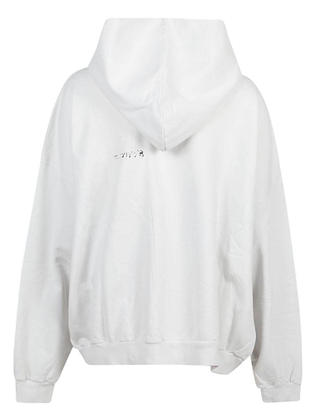 Balenciaga Sweaters White hooded logo sweatshirt