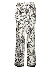 F.R.S . Trousers White silk palazzo