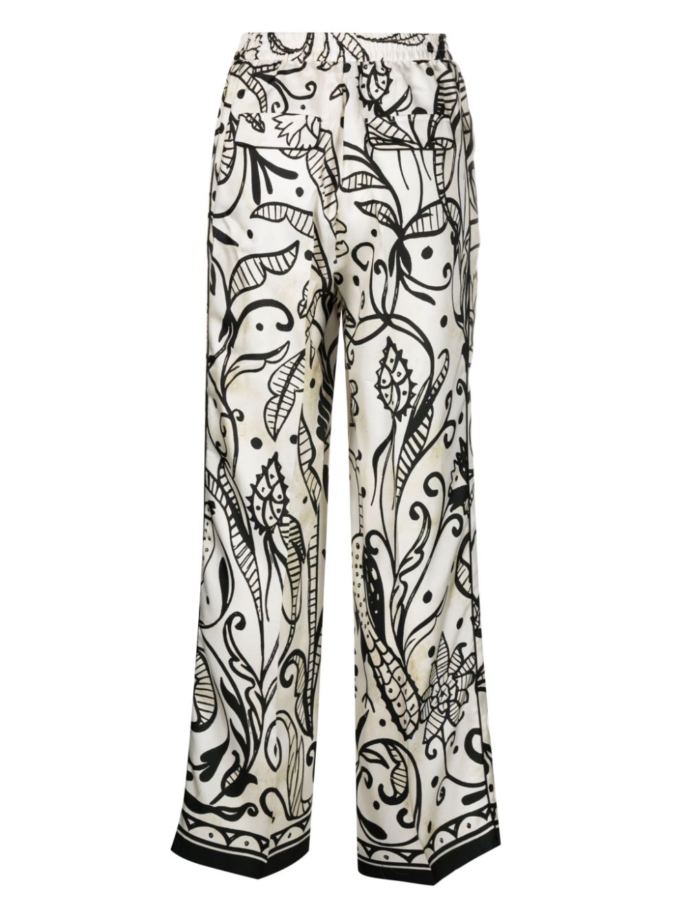F.R.S . Trousers White silk palazzo