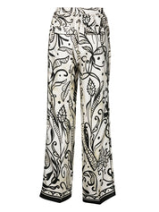 F.R.S . Trousers White silk palazzo