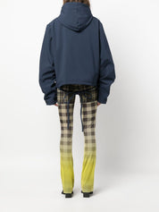 Chaqueta con capucha de piel sintética azul de Ottolinger Coats