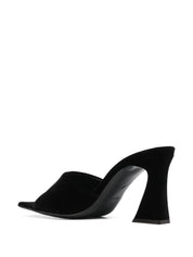 Giuseppe Zanotti Sandals Black velvet-effect leather