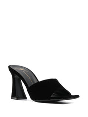 Giuseppe Zanotti Sandals Black velvet-effect leather