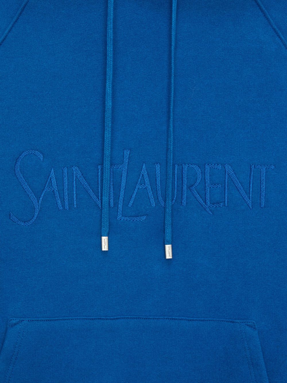 Saint Laurent Sweaters Blue cotton hoodie