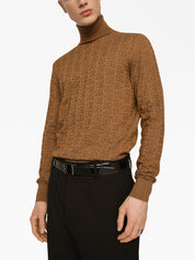 Dolce & Gabbana Sweaters Camel silk knit