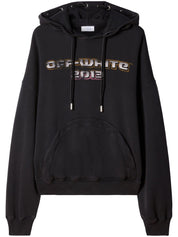 Off White Sweaters Black cotton hoodie