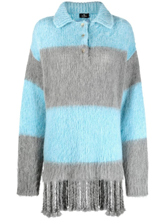 Etro Clear Blue T‑Shirts & Polos — Refined Casualwear