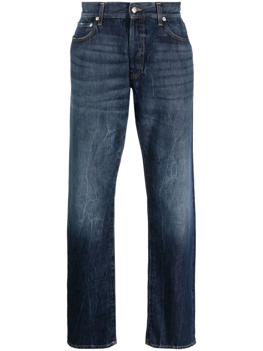 Blue Straight‑Leg Jeans — Department5 Classic Indigo Fit