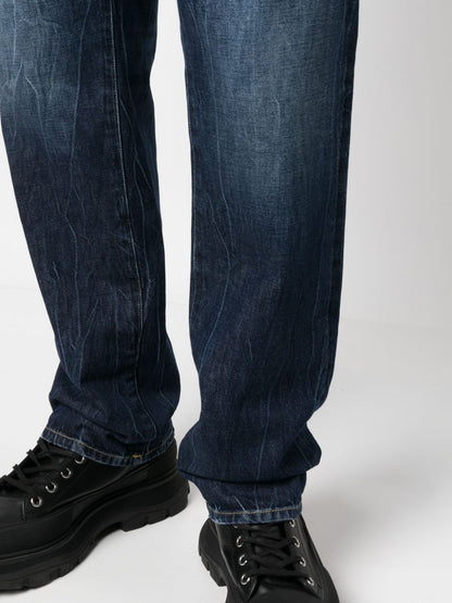 Blue Straight‑Leg Jeans — Department5 Classic Indigo Fit