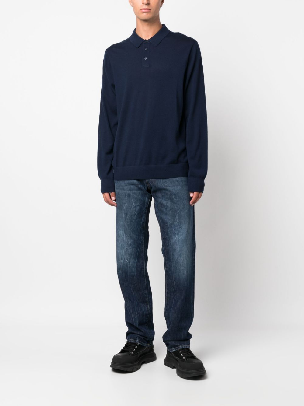Blue Straight‑Leg Jeans — Department5 Classic Indigo Fit