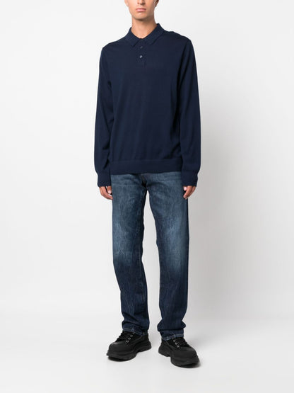 Blue Straight‑Leg Jeans — Department5 Classic Indigo Fit