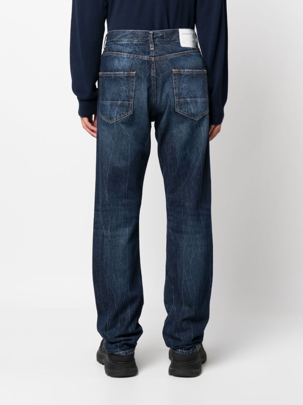 Blue Straight‑Leg Jeans — Department5 Classic Indigo Fit