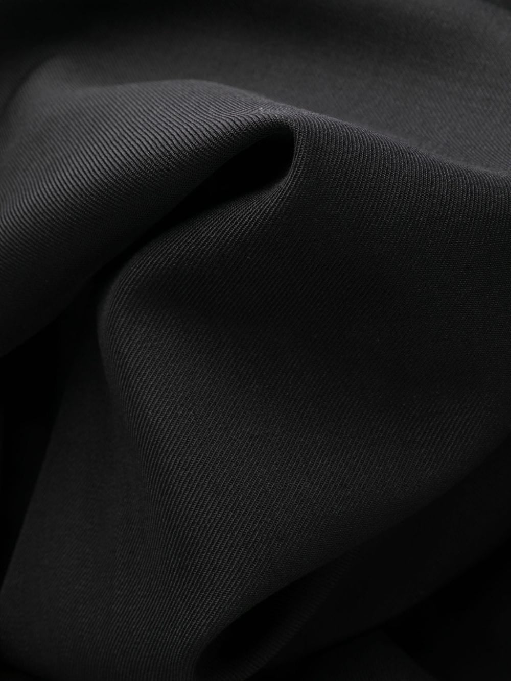 Pantalon Ambush en laine vierge noire coupe slim