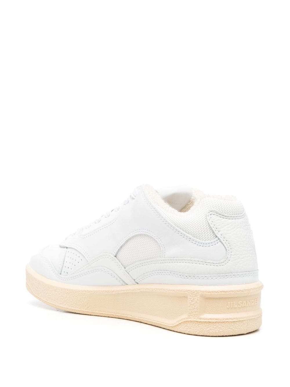 Jil Sander Sneakers White calf leather — Low‑Top Elegance