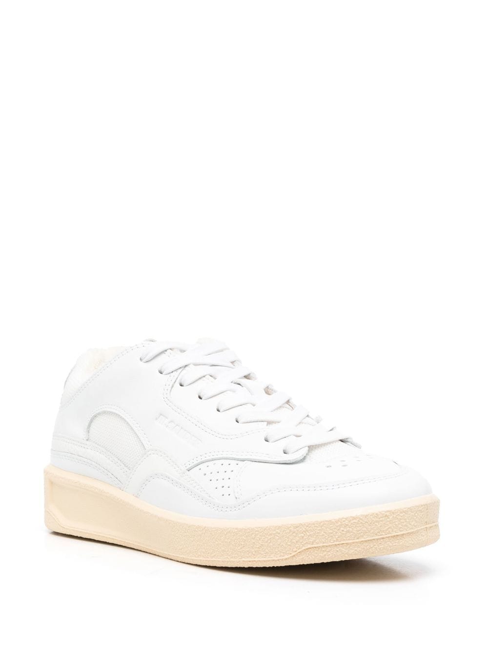 Jil Sander Sneakers White calf leather — Low‑Top Elegance