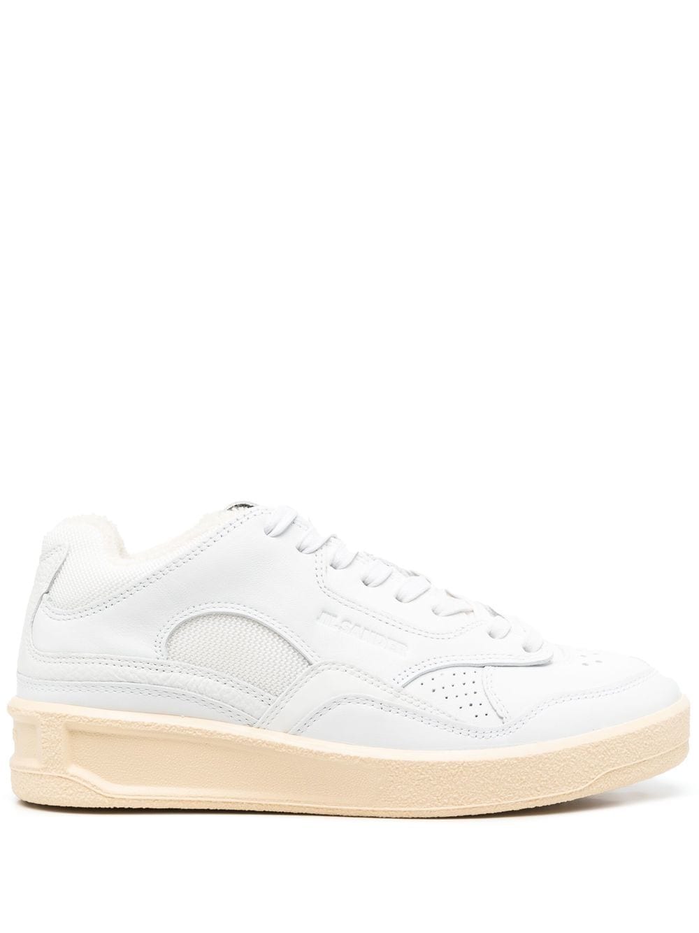 Jil Sander Sneakers White calf leather — Low‑Top Elegance