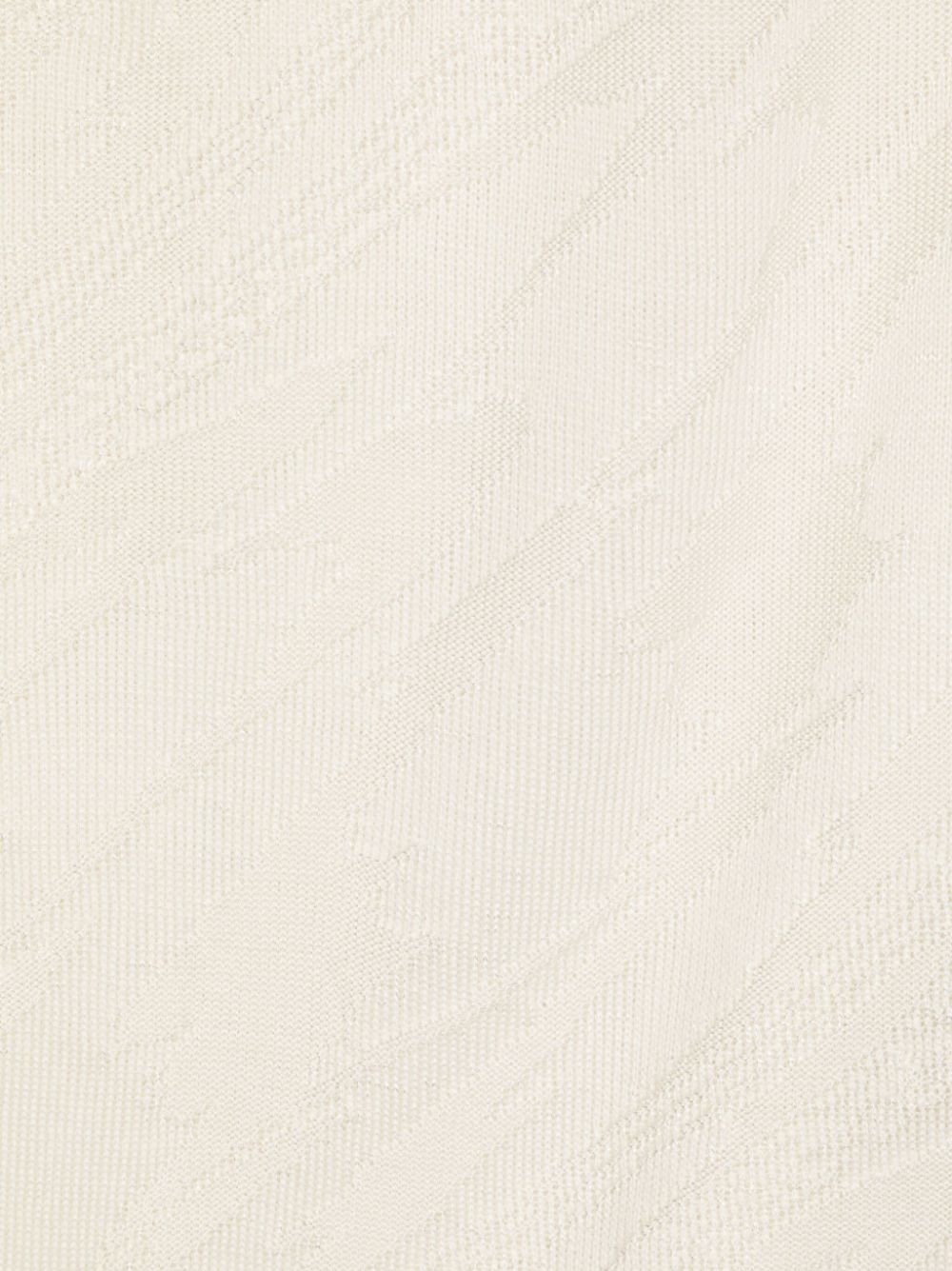 Écharpes Missoni en maille rectangulaire blanche