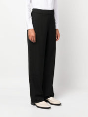 Pantalones Studio Nicholson negros de lana virgen