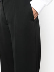 Lanvin Trousers Black wide-leg tailored