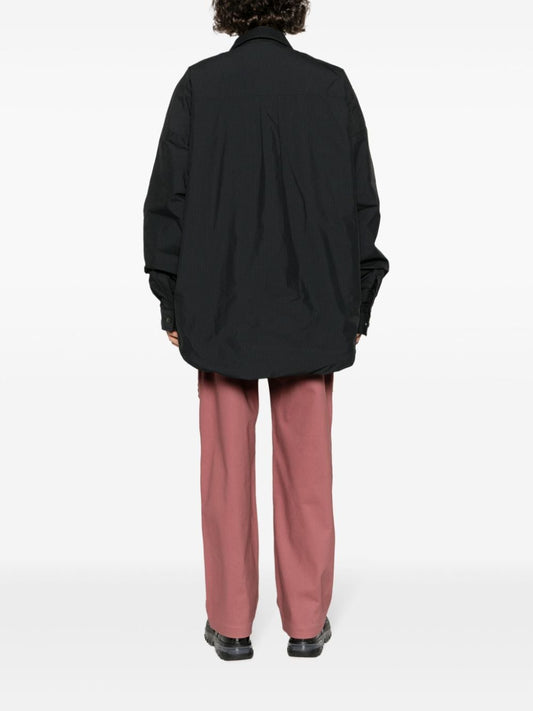 Ambush Black Padded Cotton-Blend Shirt Jacket