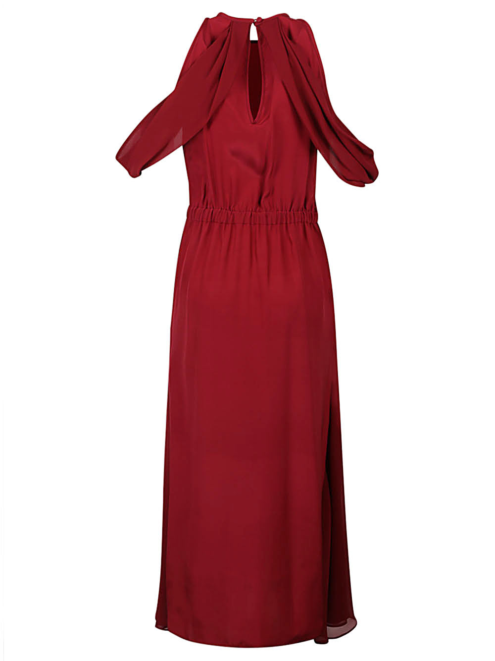 Crida Dresses Red elastic waist dress