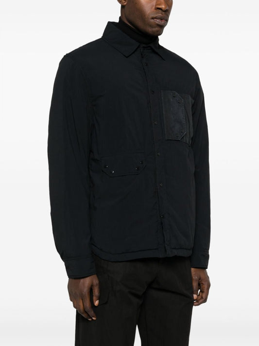 Ten C Black Cotton Coat — Tailored, Contemporary Outerwear